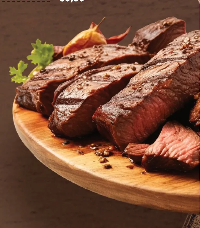 Picanha fatiada na tábua